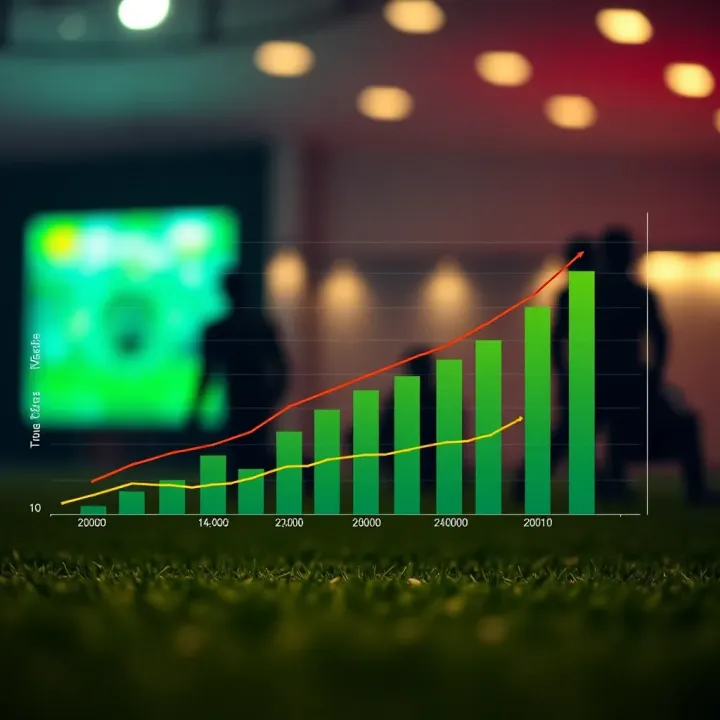 Evolution and Impact of Old Zakabet Mobile in Nigeria’s Betting Market Graph showing the growth and evolution of mobile betting platforms in Nigeria’s digital market