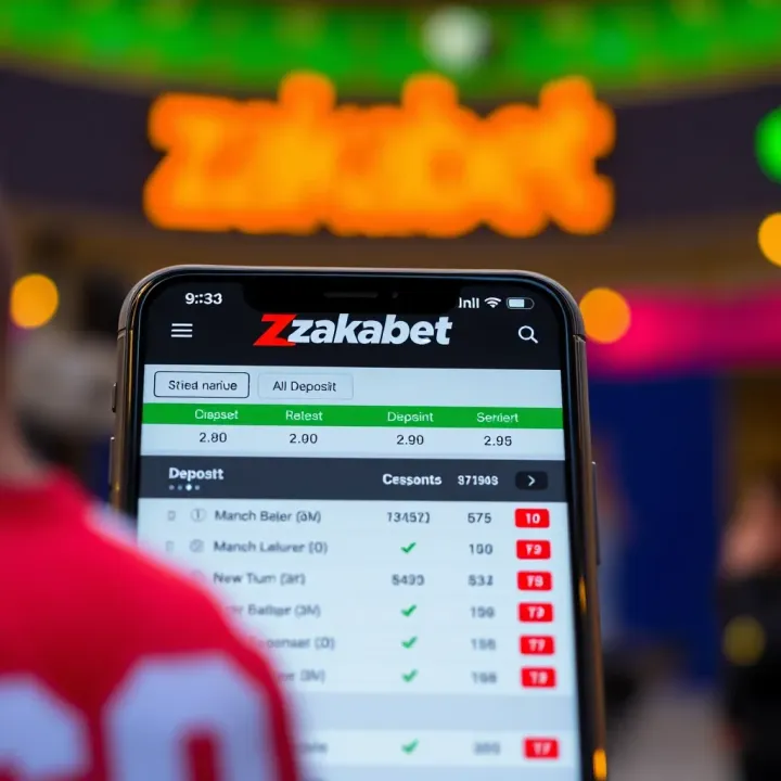 Zakabet Betting Platform with Deposit Options for Nigerian Users Illustration of a mobile betting platform interface showing deposit options available to Nigerian users