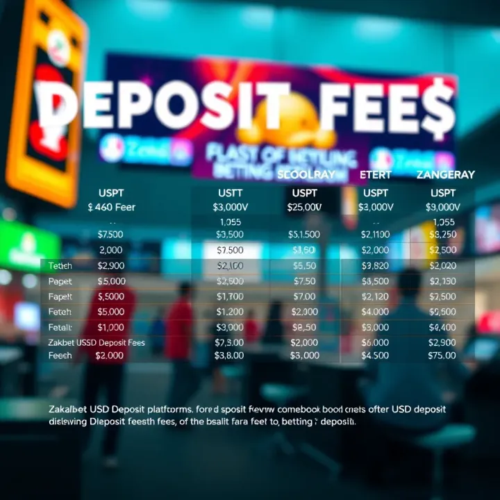 Diagram comparing Zakabet USSD deposit fees with other Nigerian betting platforms