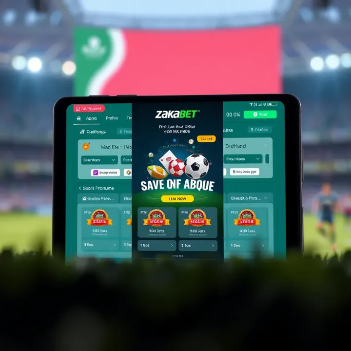 Overview of Promotional Bonuses on Zakabet App in Nigeria Graphic illustrating promotional offers and bonuses available on Zakabet app for Nigerian sports bettors