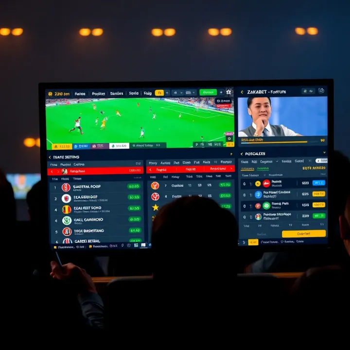 Overview of Zakabet Live Sports Betting Platform in Nigeria Live sports betting interface showing football and basketball odds in Nigeria on Zakabet platform