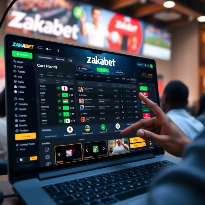 Overview of Zakabet Betting Platform and Market Trends Digital interface showing betting options and live odds on sports events