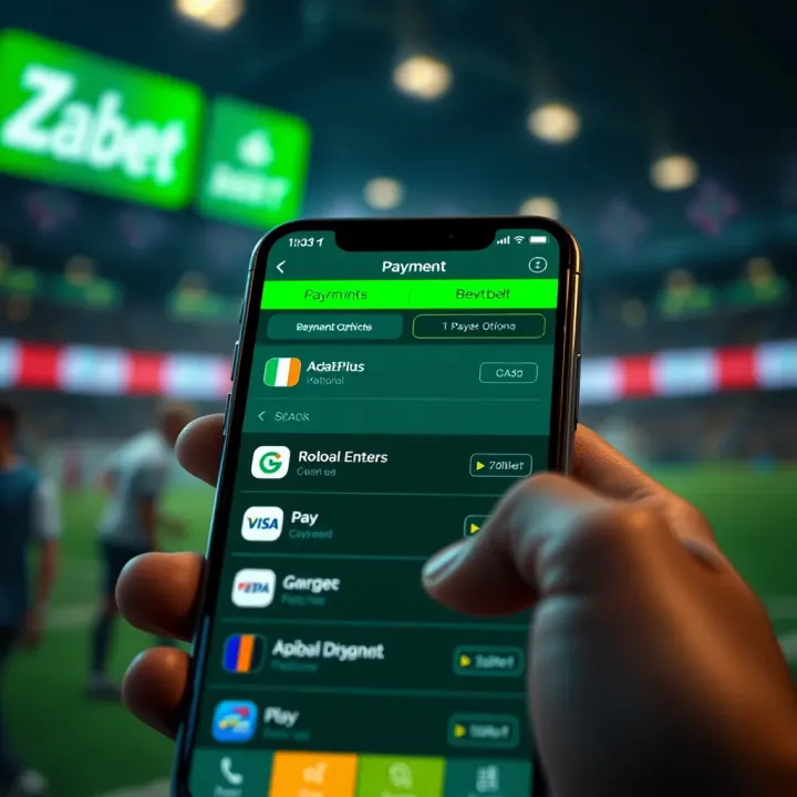 Secure Payment Methods for Zakabet Mobile Betting Secure mobile transaction screen showing payment options for betting