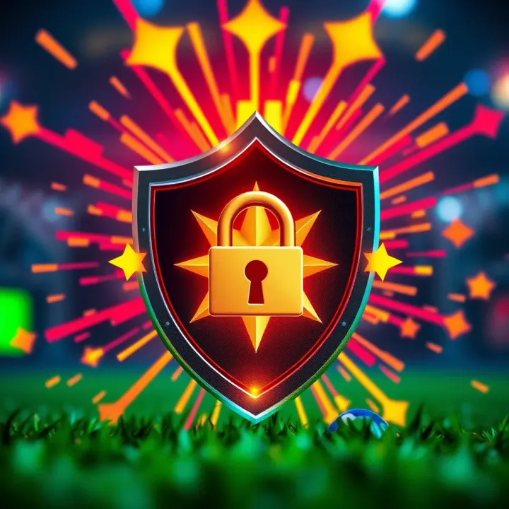 Ensuring Safety and Security on Zakabet Starburst Security shield symbolizing safe and secure betting environment for Nigerian users